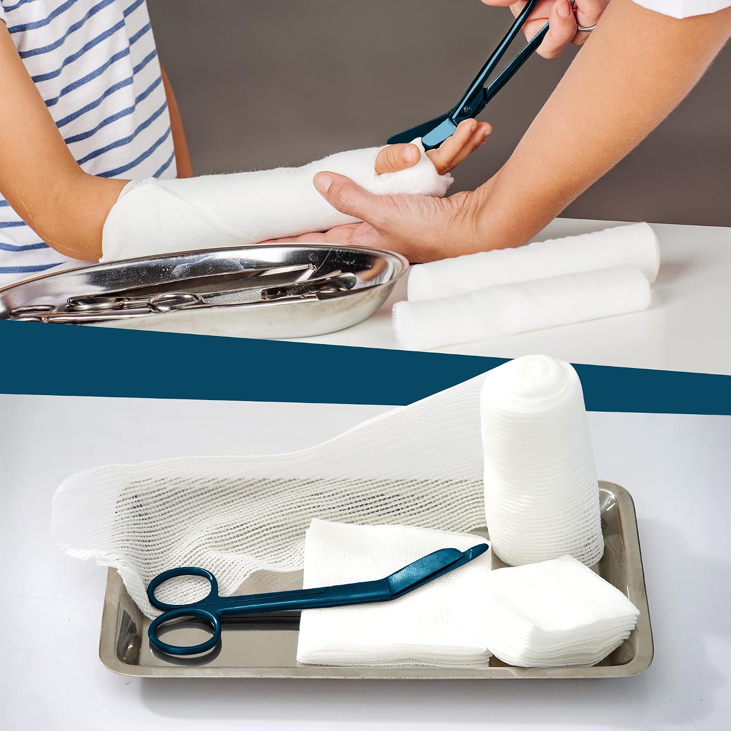 Utopia Care Medical Scissors - EMT and Trauma Shears - 5.5 Inch Nursing and Surgical Scissors - Stainless Steel Bandage Scissors for Nurses (Spectrum Blue)