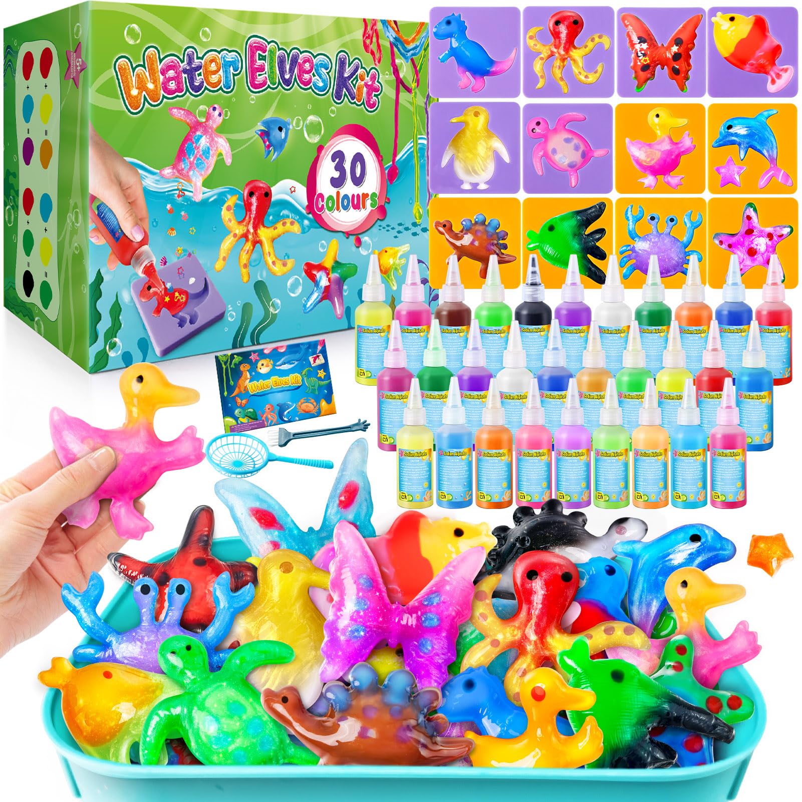 JOPSHEEN 30 Farben Magic Water Elf, DIY Aqua Fairy Bastelset für Kinder | Geburtstag Geschenk für Mädchen Jungen