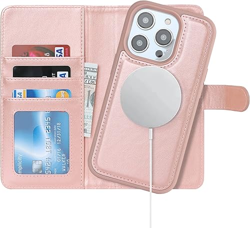 Miniatura 5 de Cavor Funda tipo cartera para iPhone 13 Pro para mujeres y hombres, compatible con Magsafe, funda para iPhone 13 Pro, funda de teléfono con