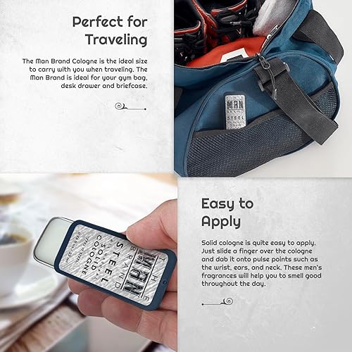 Vista 28 de Juego de muestras de colonia sólida, paquete de muestra de colonia para hombre, juego de muestras de fragancias para hombre, juego de muestras