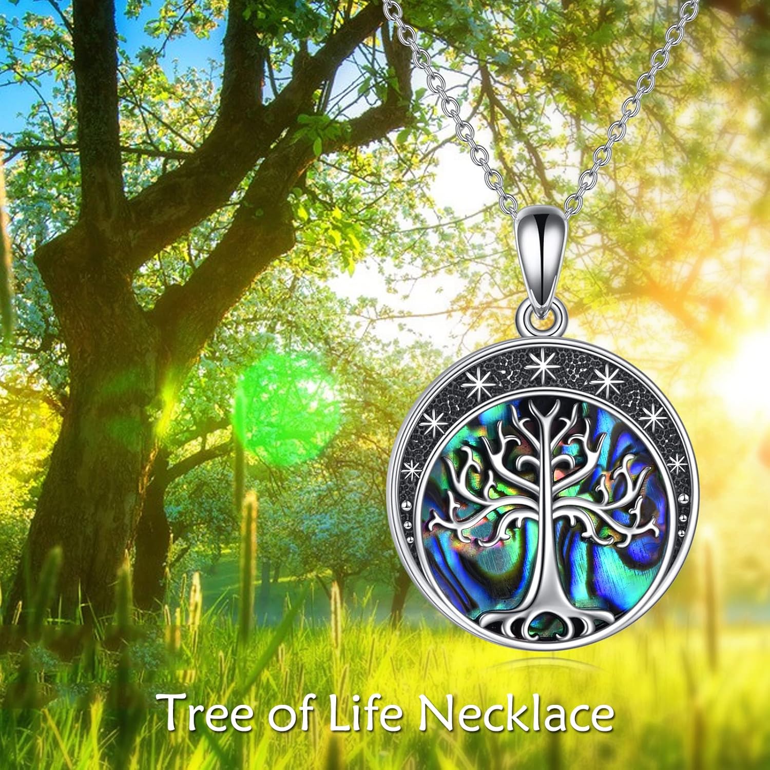 YAFEINI Tree of Life Necklace Tree of Life Pendant Necklace 925 Sterling Silver Jewelry Gifts for Men Women - Image 6