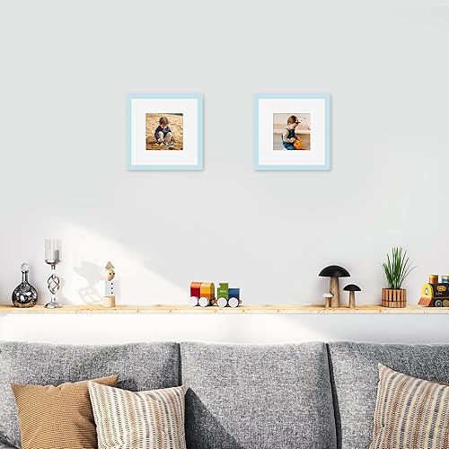 Miniatura 163 de Picrit - Juego de 12 portarretratos de 5 x 7 pulgadas para colgar en la pared o exhibir sobre una mesa, para fotos de 4 x 6 con paspartú o 5 x 7