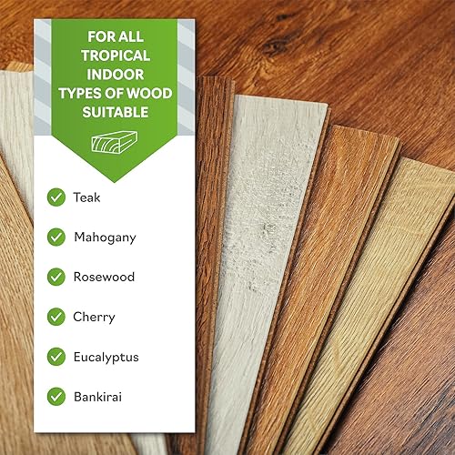 Miniatura 2 de Nordicare Aceite de teca (84 onzas), aceite de madera para toda la zona interior, revive el color original de la madera, aceite de teca prémium para