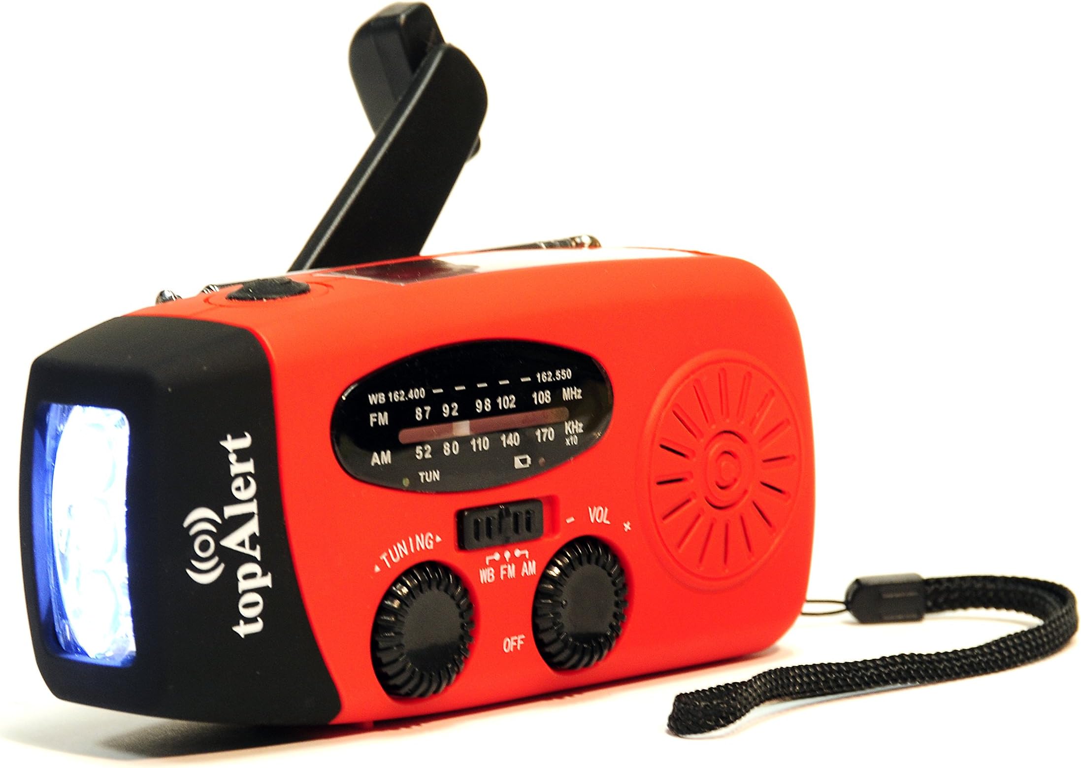 Upgraded HY-88WB Emergency Dynamo Solar Self Powered AM/FM/WB(NOAA) Radio, Flashlight, Charger for Cell Phones: iPhone, iPad, iTouch, Android, Amazon Kindle, Smartphone, USB Devices
