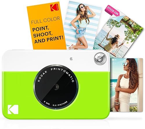 Vista 79 de KODAK Printomatic - Cámara digital de impresión instantánea – Impresiones a todo color en papel fotográfico ZINK de 2 x 3 pulgadas con respaldo Gris