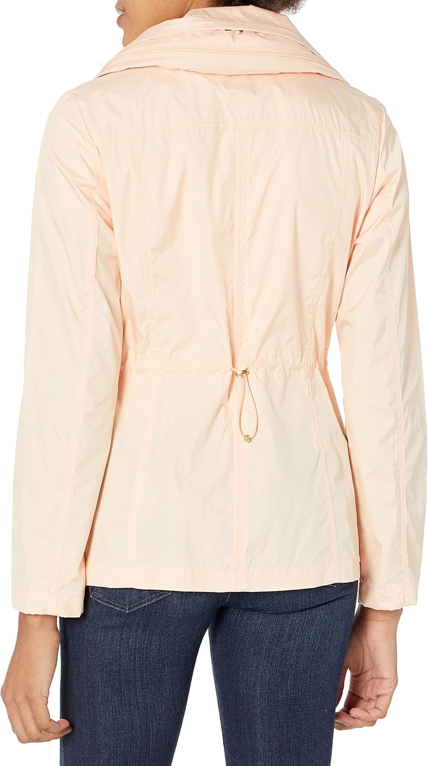 Cole Haan womens Short Packable Rain Jacket - Image 2