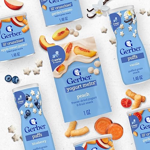 Miniatura 36 de Gerber Graduates Lil 'Crunchies, Cheddar suave, 1.48 oz (6 unidades)