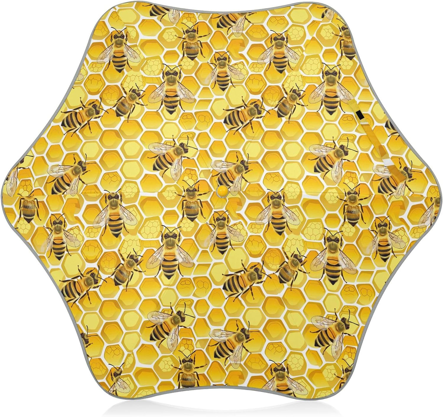 ALAZA Bee Honeycomb Kids Umbrella for Girls Boys Toddler Children Rain & Sun Umbrella
