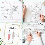 Ohuhu Fineliner Pens Micro Drawing Pens: 8-size Tips (Ultra-fine, Fine & Brush) Waterproof Pigment Black Ink for Illustration Drawing Journaling Sketching for Artist Beginners