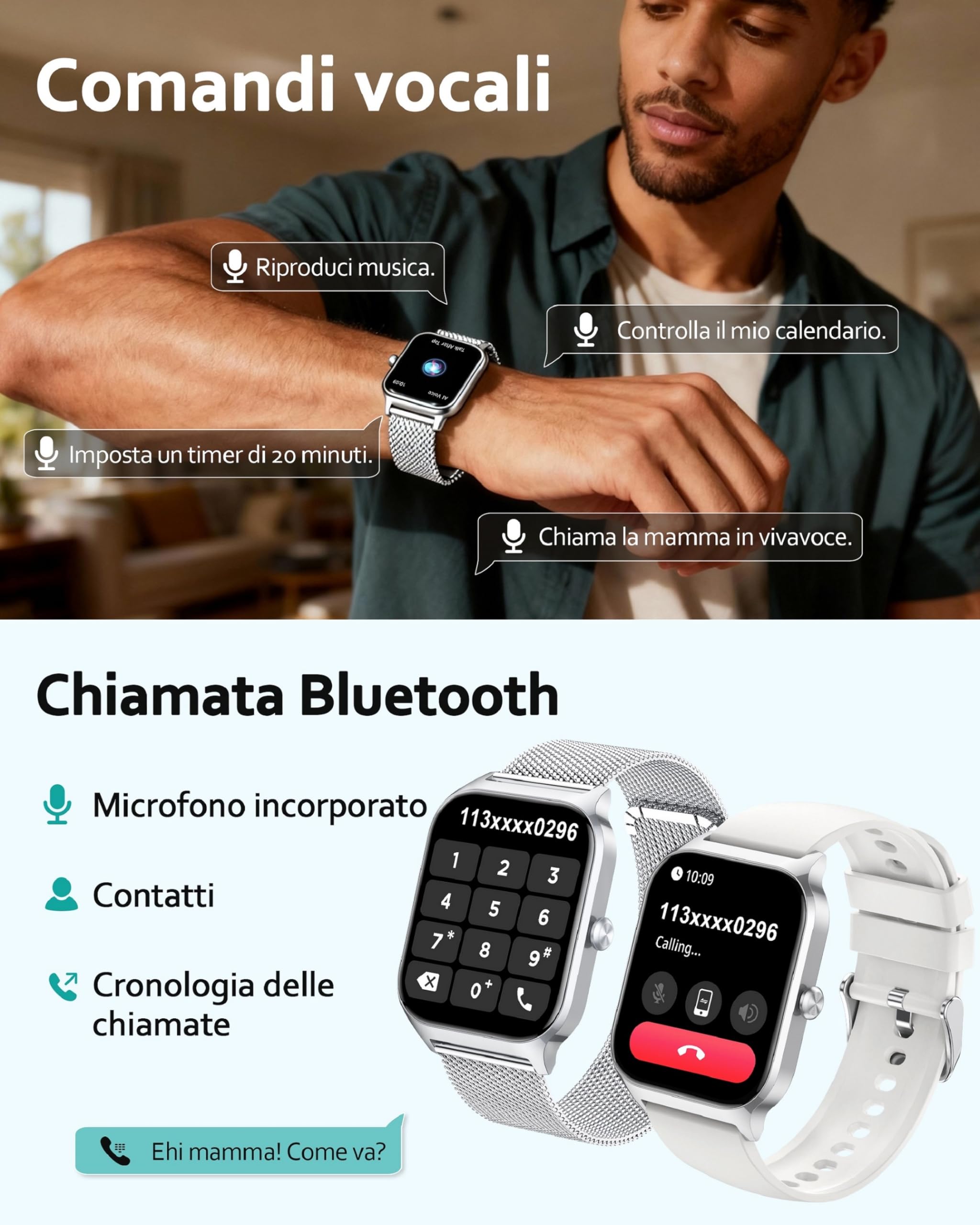 Caricabatterie Magnetico Universale Per Smartwatch - Cavo USB Con Adattatore Per S8, M36Plus, TS7 Pro, Watch7 E Molti Altri, 74cm