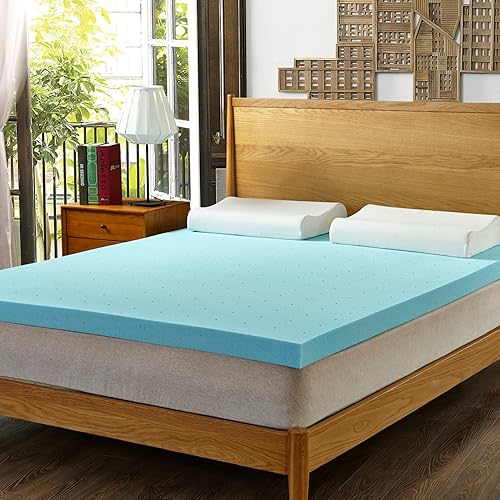 Miniatura 17 de Cubrecolchones con infusión de gel, 3 pulgadas, tamaño completo Tope de 5 cm,Topper de 3 pulgadas,Topper 2018-3 pulgadas