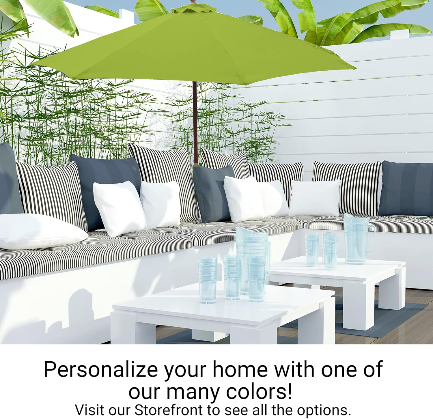 Formosa Covers 9ft Umbrella Replacement Canopy 8 Ribs (Canopy Only)