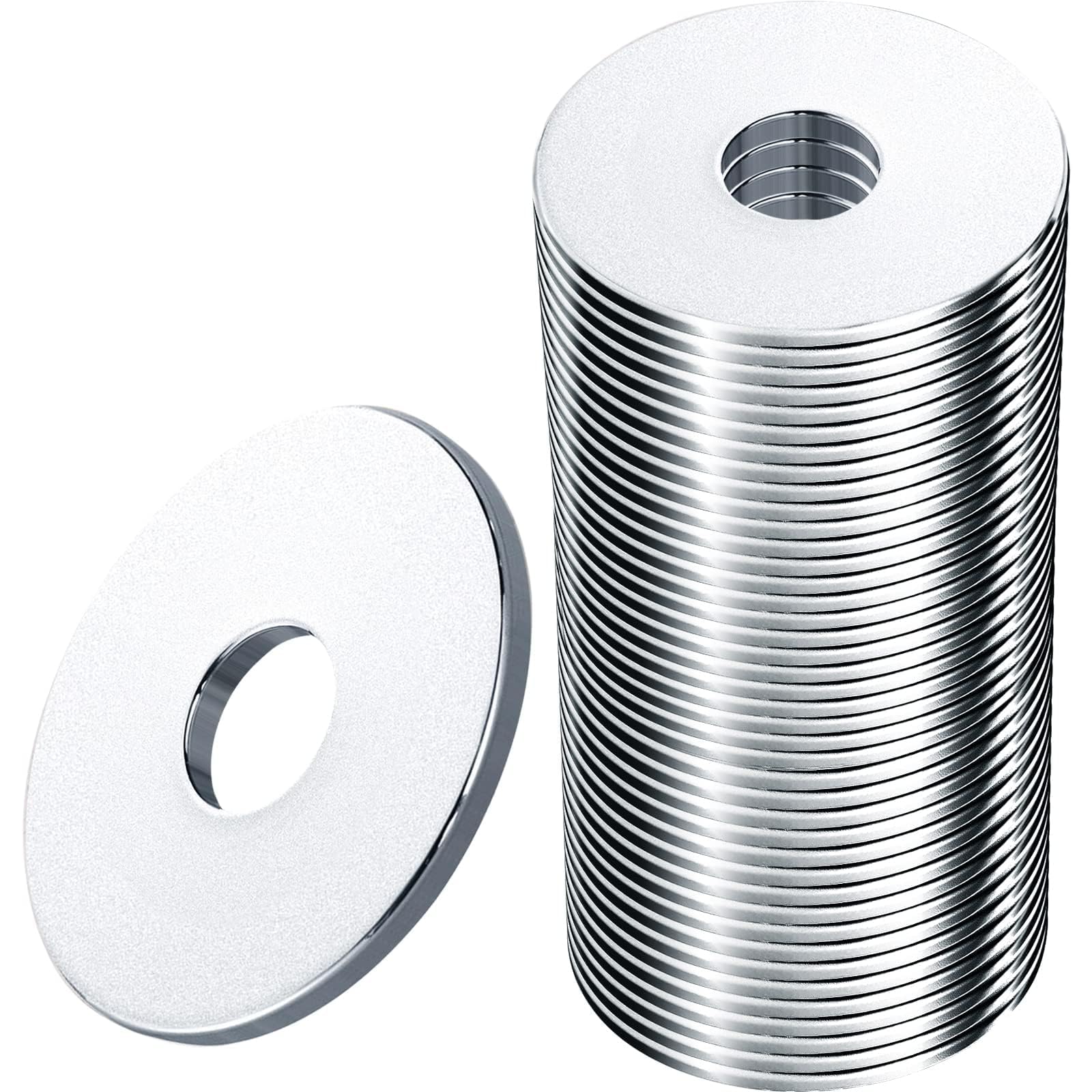 DKBT 20 Pieces M8 Washers Penny Washers M8X30mm A2 304 Stainless Steel Washer Plain Metal Flat Repair Round for Screws Bolts Nuts
