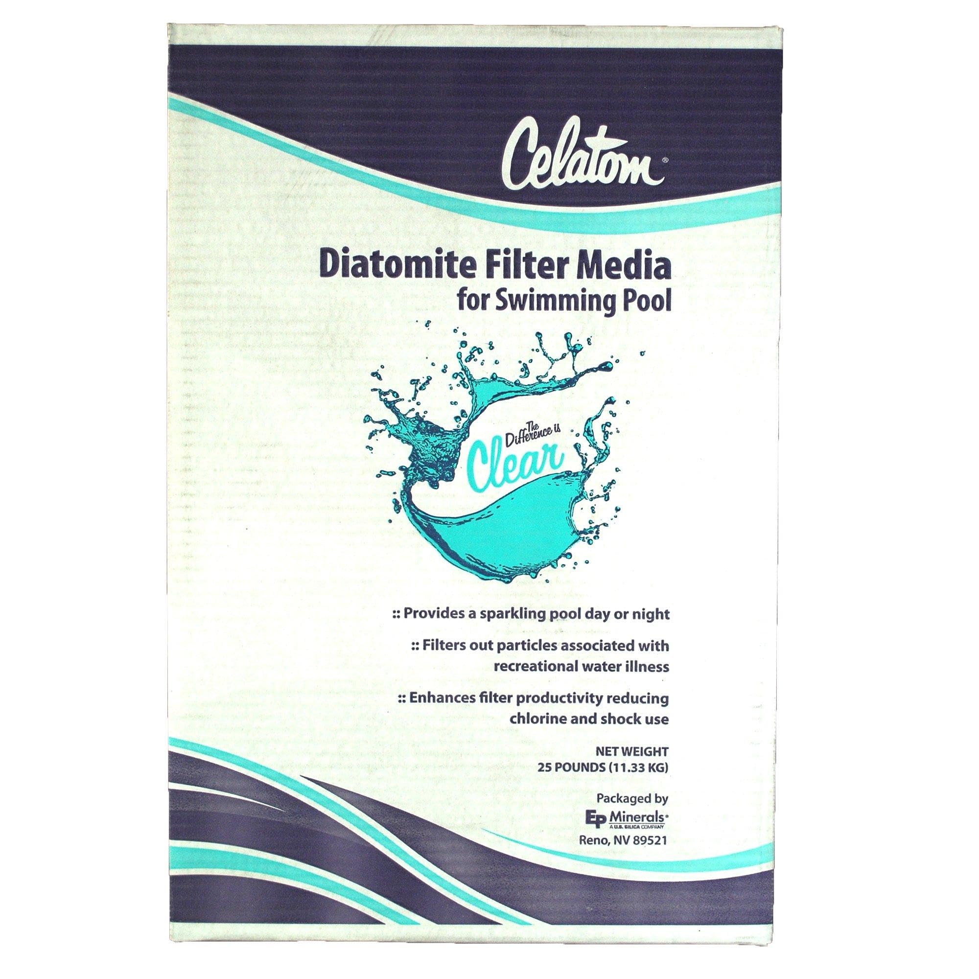 EasyGo Product Celatom Diatomaceous Earth DE Pool Filter Aid – Swimming Pool & Spa Filtration – 25 Pounds