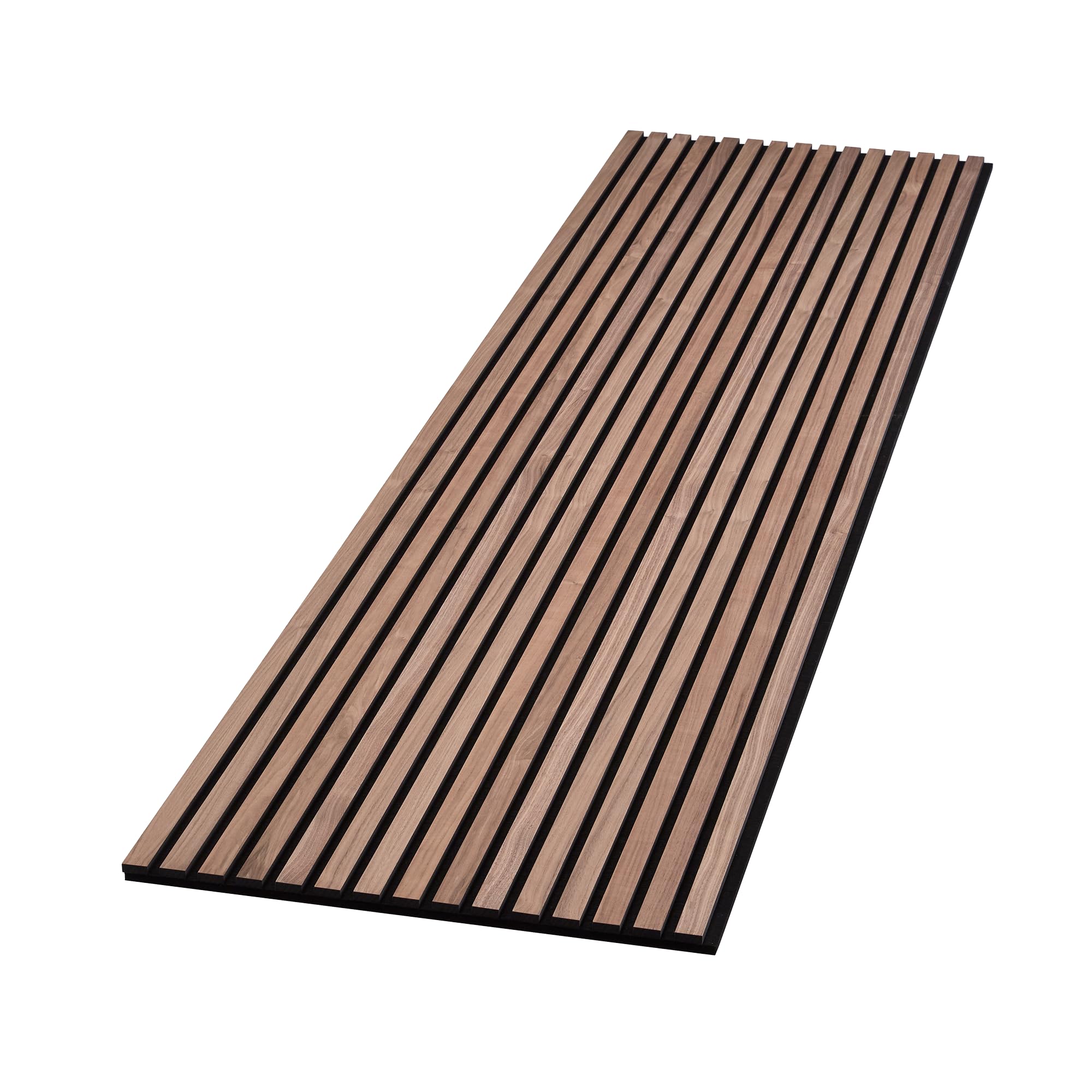 WVH Acupanel Contemporary Walnut Acoustic Wood Wall Panels, 300cm x 60cm, Premium Oiled Finish, Decorative Panelling for Walls & Ceilings, Sound Absorbing Interior Wall Panel For Home, Office & Studio