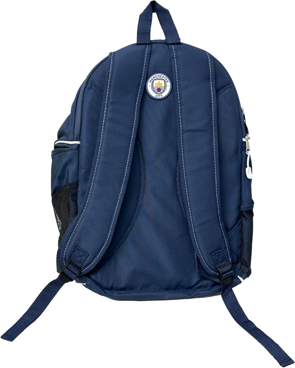 Manchester City Backpack, Officially Licensed Man City Adult Backpack With Soccer Ball Compartment