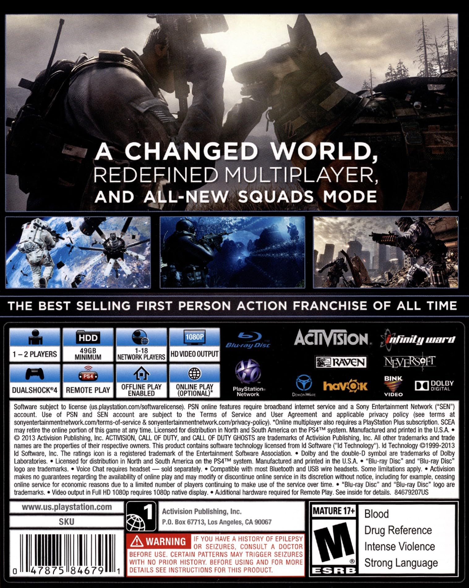 Amazon.com: Call of Duty: Ghosts - PlayStation 4 (Renewed) : Video