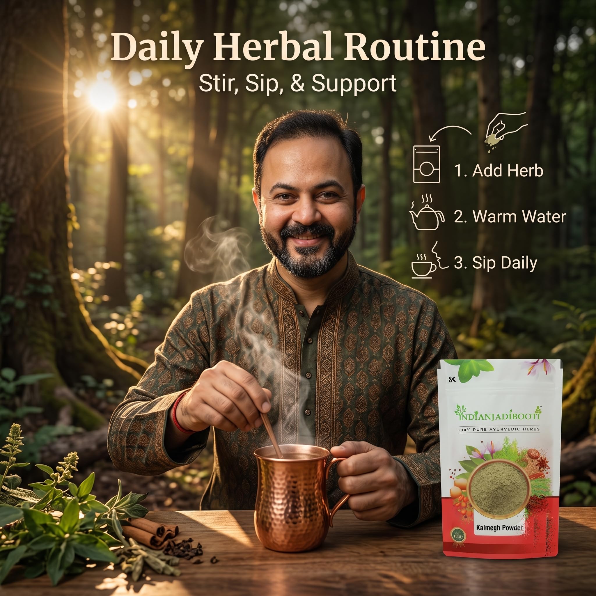 IndianJadiBooti Pure Kalmegh Powder (Andrographis Paniculata) | Traditional Botanical for Liver Harmony, Systemic Detox & Holistic Immunity - 100g 4