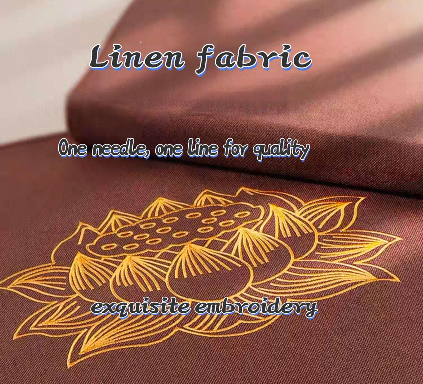 Grand Coussin De Méditation, Tapis De Méditation Carré à La Main, Coussin De Sol Pliable Portable(Size:80x80cm(31x31inch),Color:Rouge)