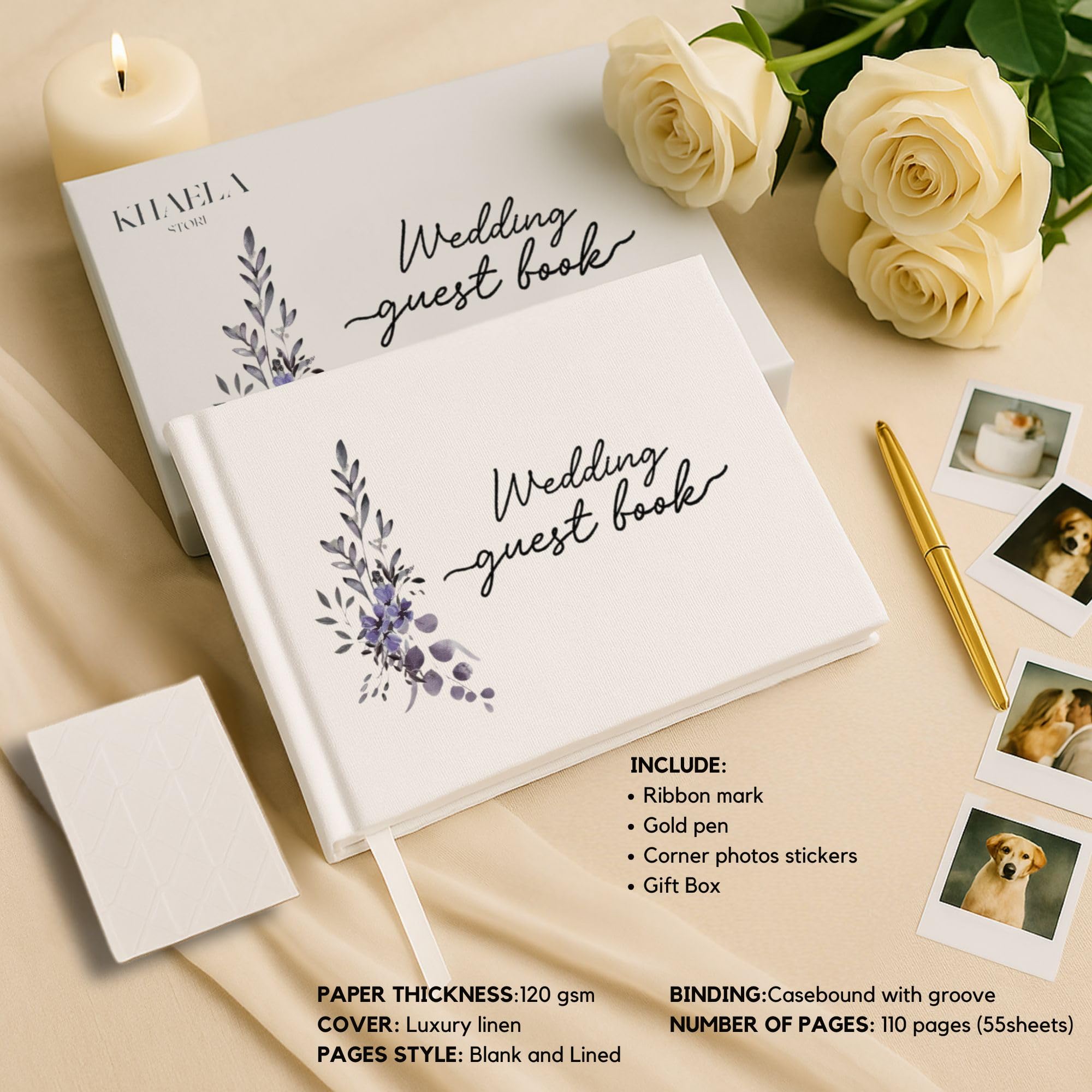 KHAELA STORE Wedding Guest Book – 8