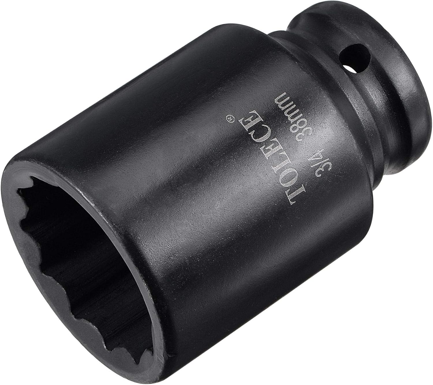 uxcell 3/4-Inch Drive 38mm 12-Point Deep Impact Socket, CR-MO Steel 78mm Length, Metric Sizes