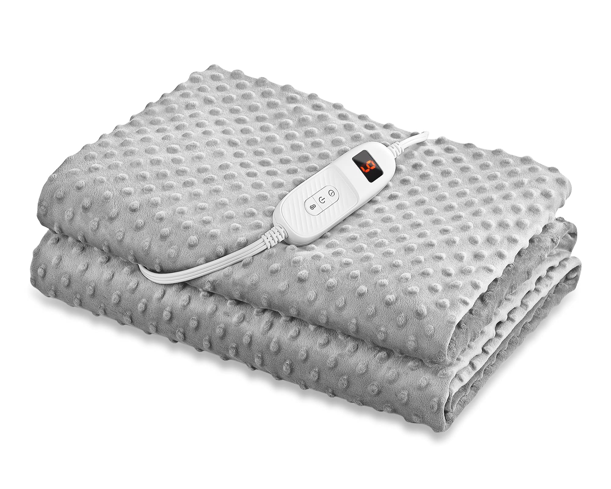 Amazon.com: Electric Heated Blanket Throw Twin Size 50 x 60 | 10 Levels  Fast Heating u0026 Machine Washable | Full Body Warming Cosy Fleece Sofa Bed  Blankets with Auto-Off Overheating Protection 4h