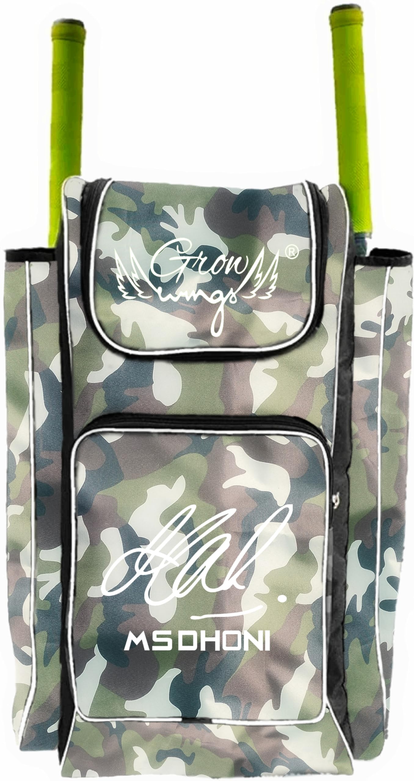 Grow wings Duffle Backpack Cricket Kit Bag for Player Large Professional Cricket Kit Bag-Sports with Bat Pocket (AARMY1) (B0CVND7YZ1) Amazon Price History, Amazon Price Tracker