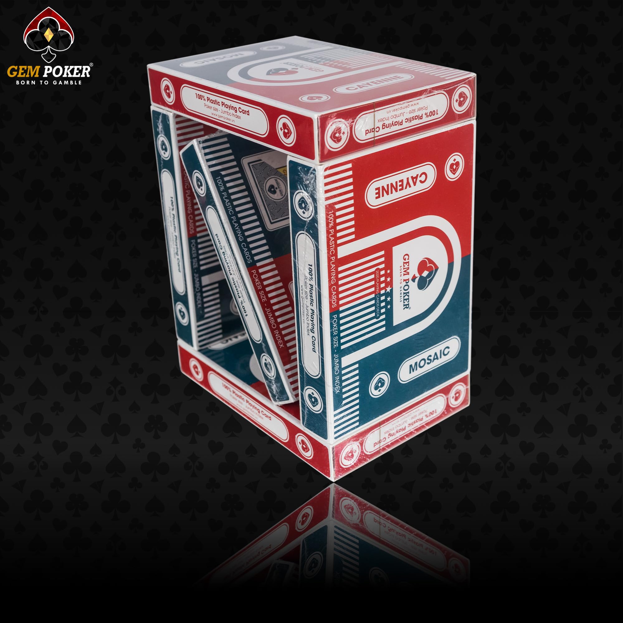 Carte da gioco 100% in plastica, set di carte da poker a 2 mazzi, dimensioni da poker, buona flessibilità e durata, impermeabili e lavabili, carte da gioco professionali per Texas Hold'em