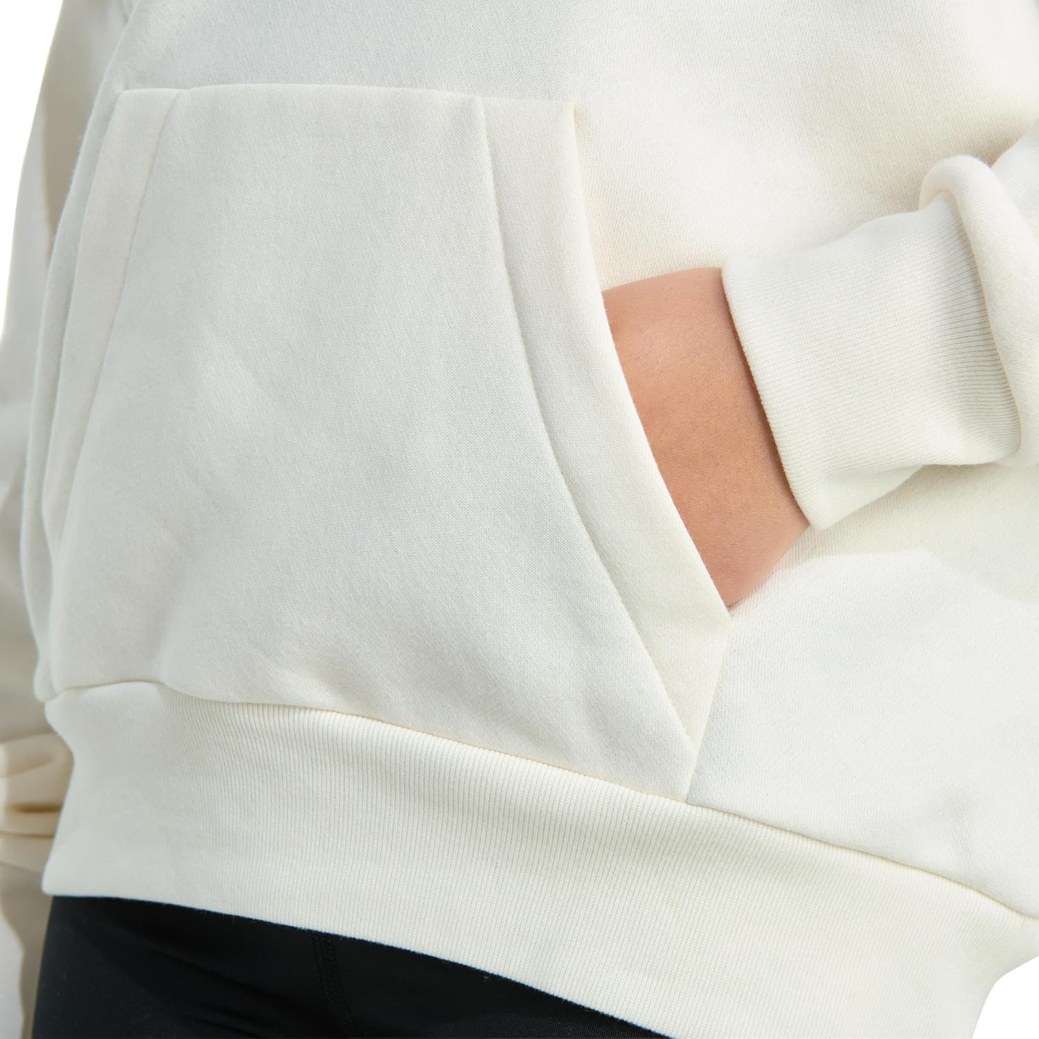 adidas girls Fleece Colorblock Hooded Sweatshirt - Image 5