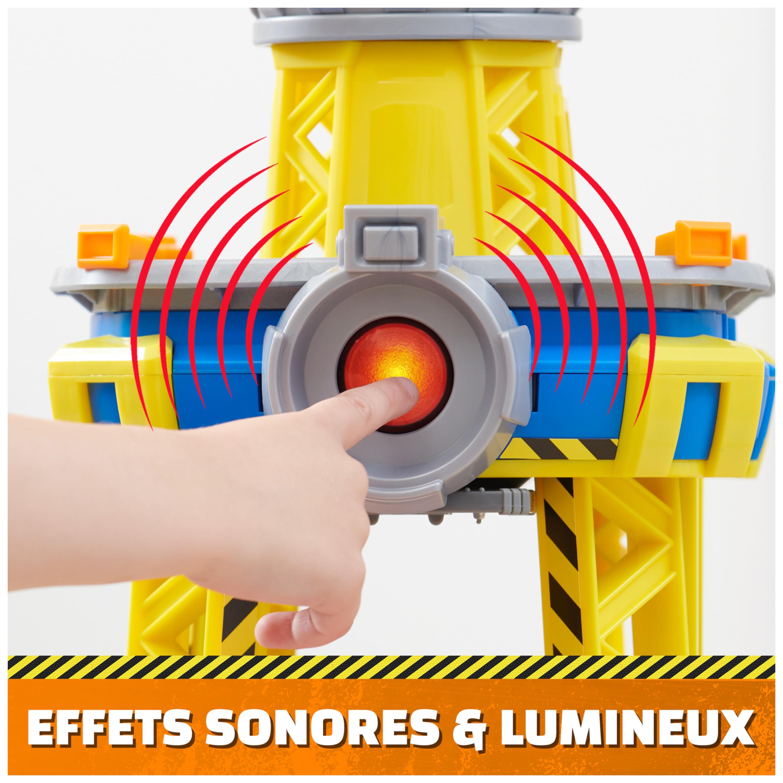 Ruben & Compagnie - Brico Park - Grue de Chantier Interactive - Véhicule Figurine Ruben Et Compagnie À Collectionner - Avec Sable Magique Kinetic Sand - Pat Patrouille Jouet - Jouet Enfant 3 Ans et +