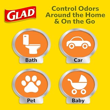 Glad Trash Bags, Small Garbage Bags - 4 Gallon White Trash Bag - 30 Count