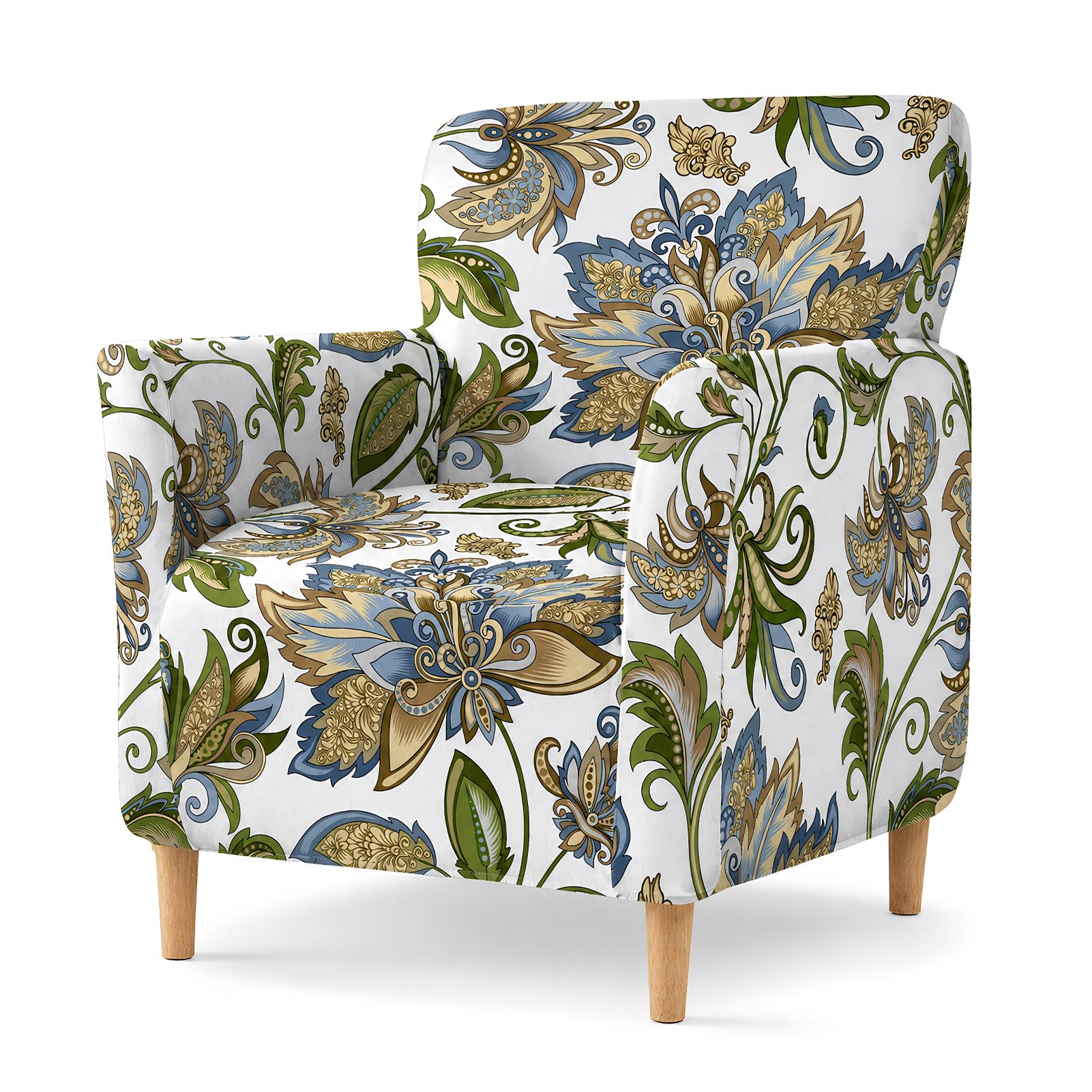 HonorHut Stretch Sofa Covers Anti Slip Retro Printed Armchair Slipcover