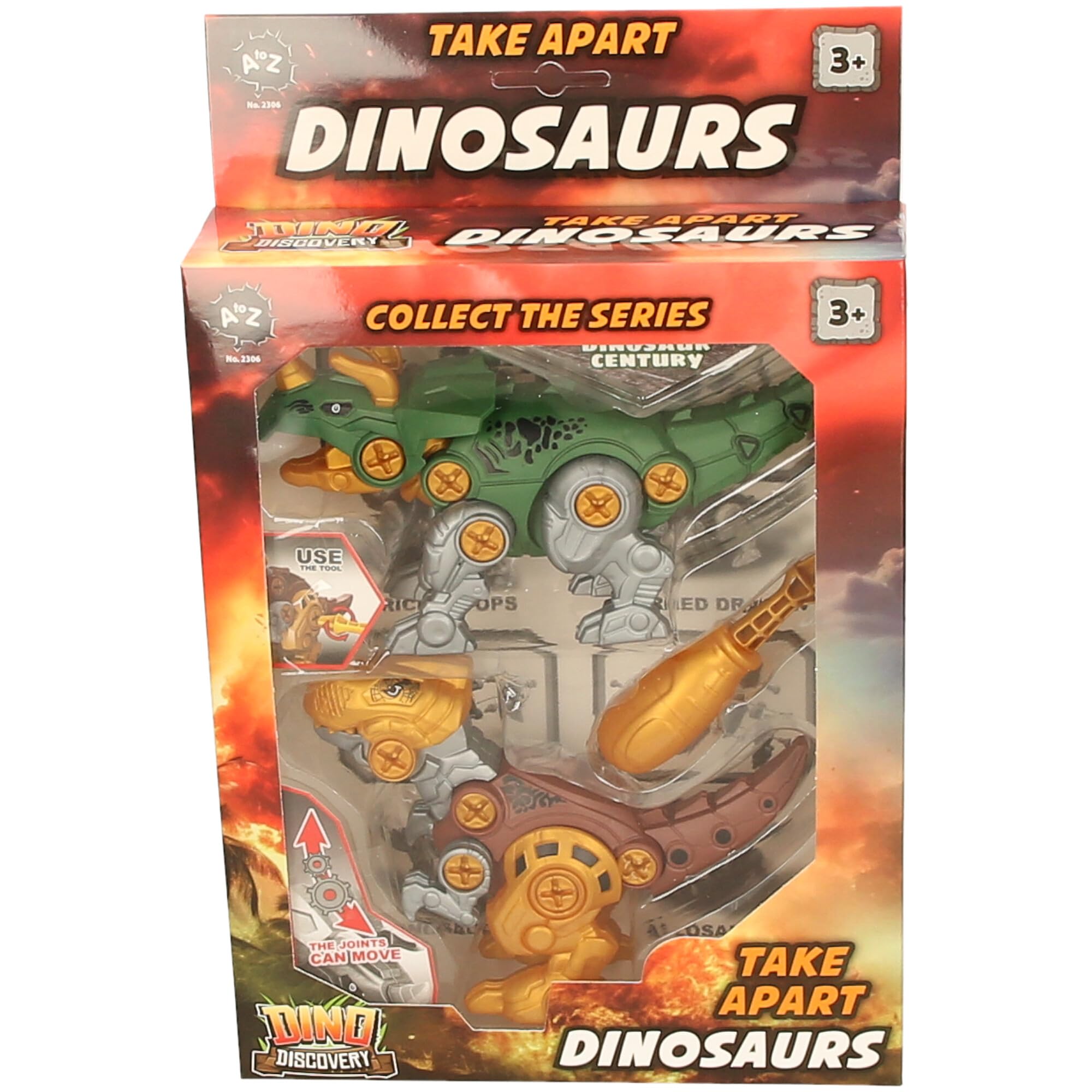 Take Apart Dinosaurs Building Toy Set, Ages 3+