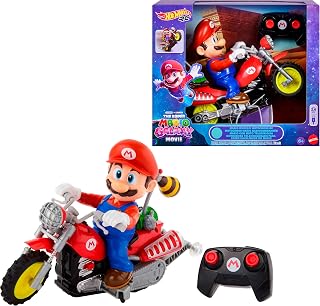 Hot Wheels Mario Wheelie Motocross Remote-Controlled Battery-Powered Vehicle