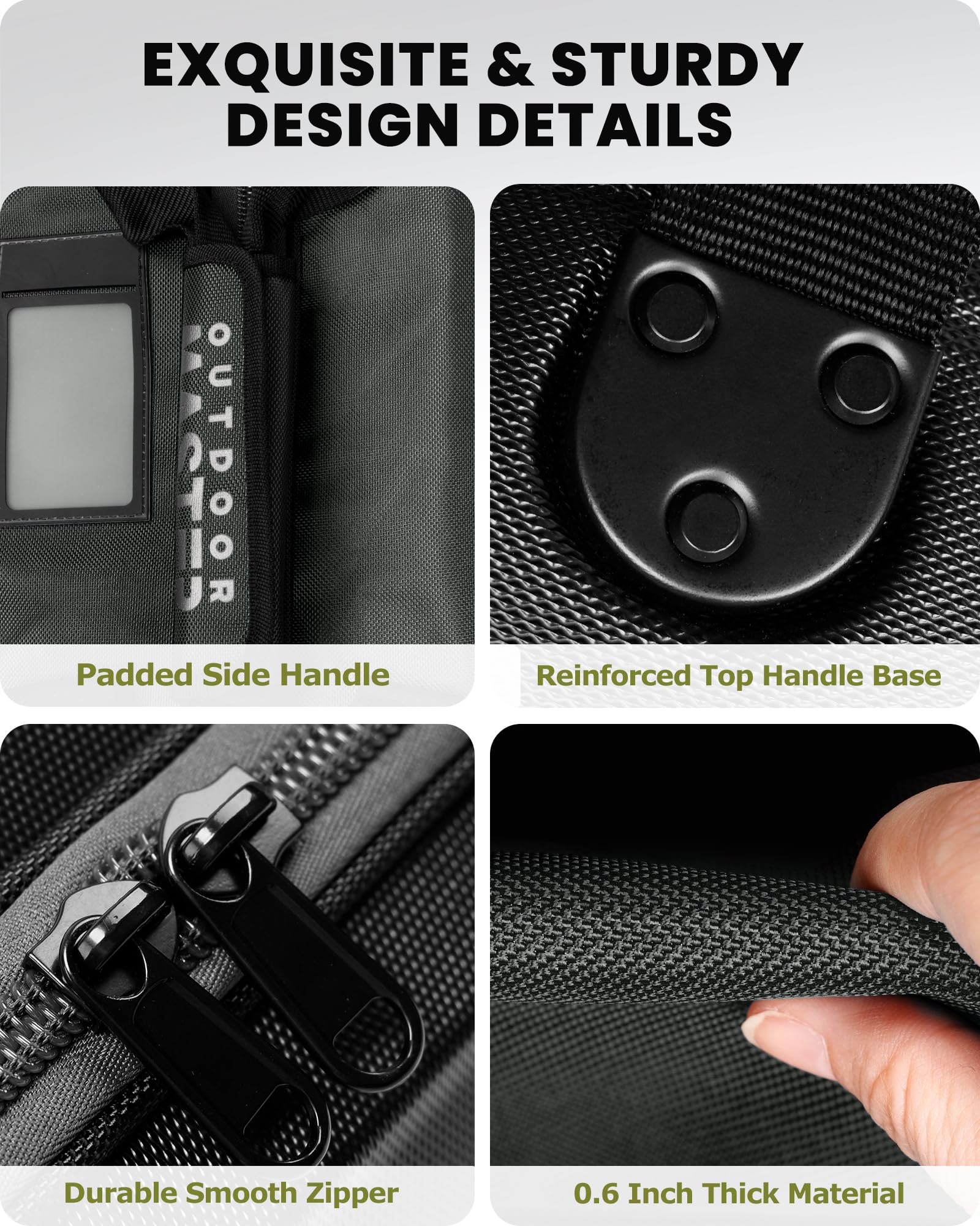 OutdoorMaster Borse da viaggio da golf per compagnie aeree con ruote e custodia rigida, proteggono le mazze da golf, leggere e facili da manovrare, versione aggiornata