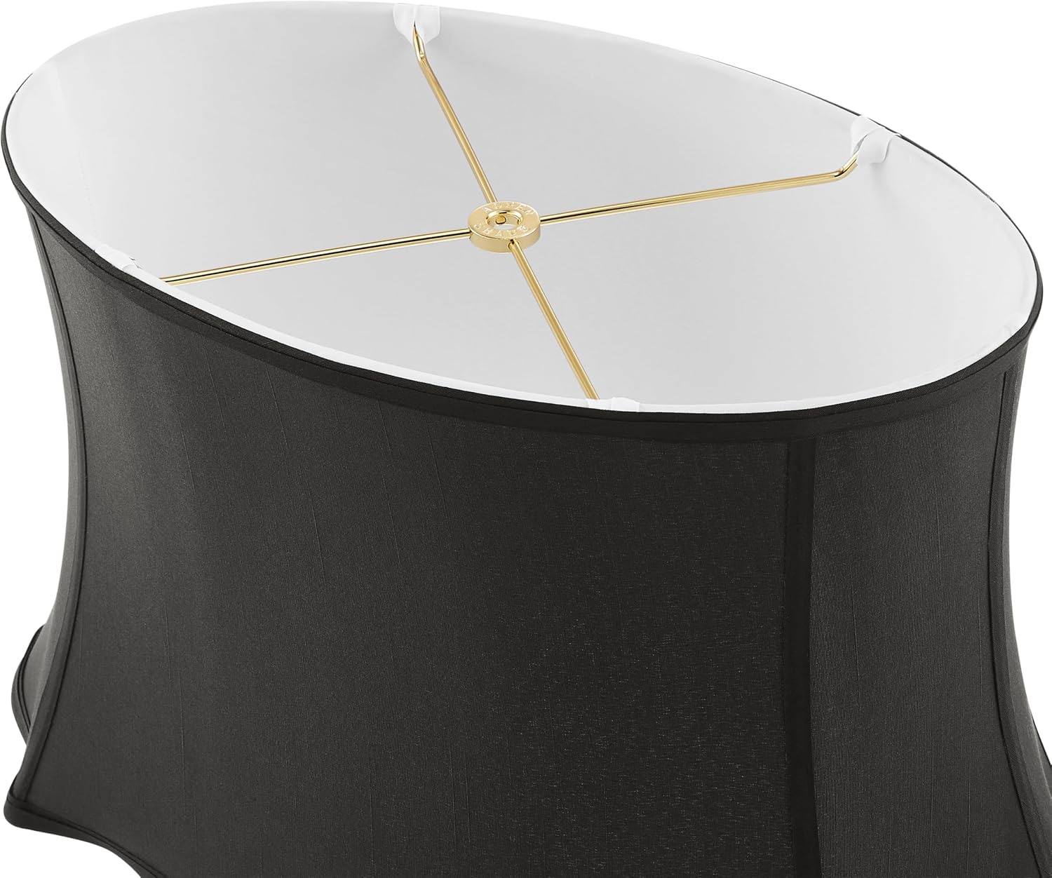 Aspen Creative 34014,Hardback Scalloped Edge Contemporary Spider Lamp Shade
