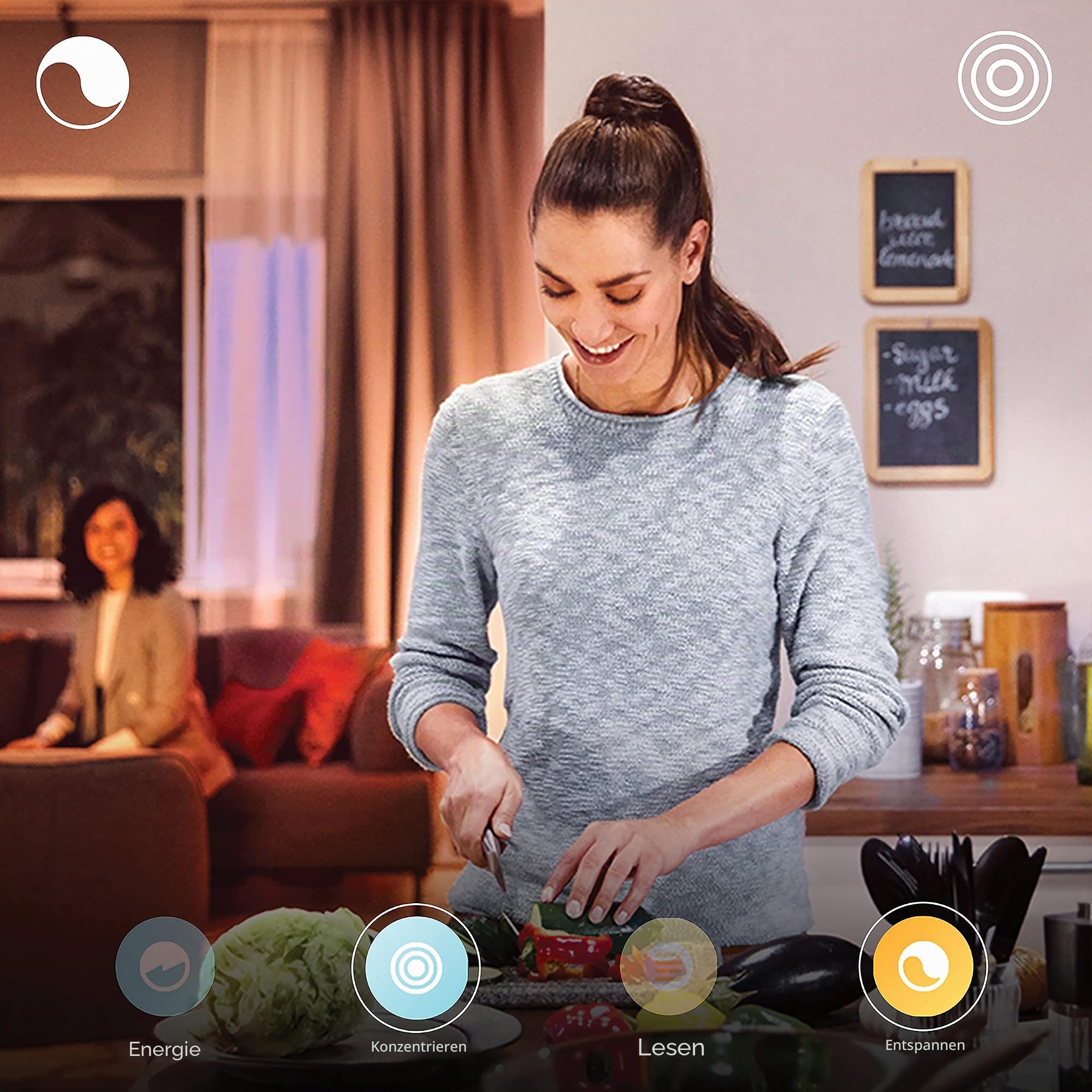 Philips Hue Starterpaket - GU10 - mit 2 Spots - Weißes und Farbiges Licht - inkl. 1 Hue Bridge - Hue White and Color Ambiance