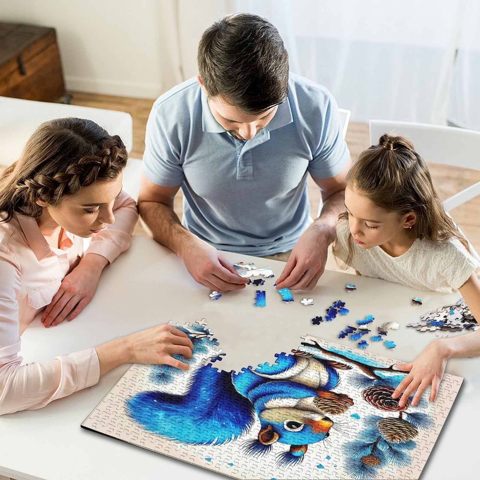 Squirrel Układanka Impossible 1000 sztuk dekoracja domu. Gry relaksacyjne i inteligencja dla dorosłych i dzieci od 12 lat 70 x 50 cm / 1000 sztuk