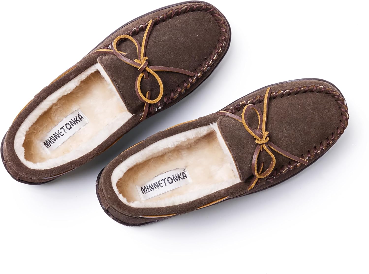 Minnetonka Men's Pile Lined Hardsole Slipper - Image 4