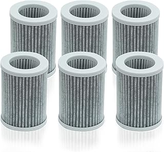 BBT BAMBOOST 6 Pack Mini True Hepa Replacement Filters Suitable for Pure Enrichment Purezone Mini Portable Air Purifier (Pepersap), 2 in 1 1 Pepersap Filter 1 Pepper Filter