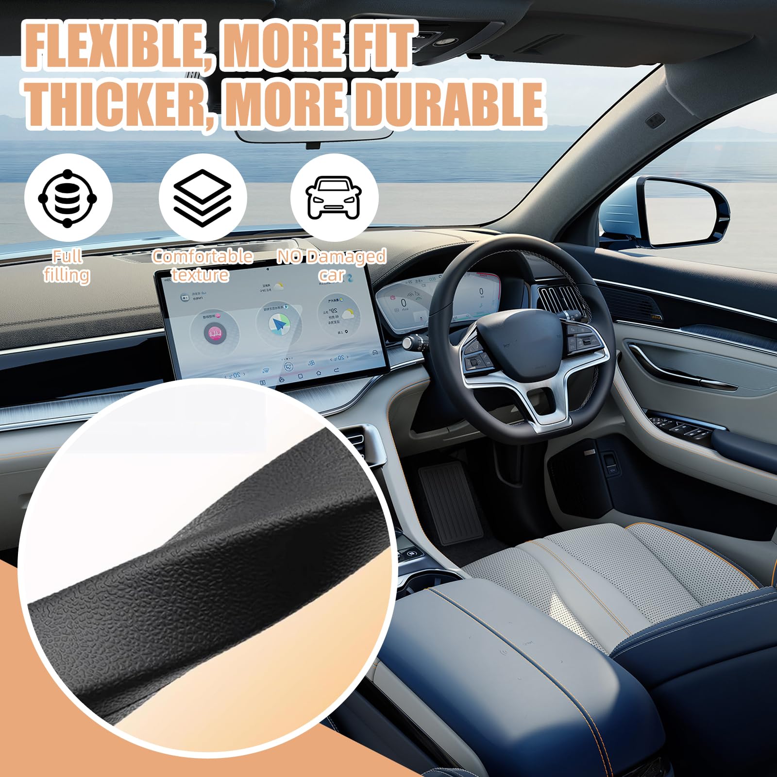 No Drop Seat Guard Car Seat Gap Filler Drop seat Gap fillers Between Seat and Console Stop Things — view 5