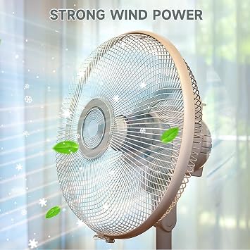 TOYANDONA Universal Fan Blade Replacement - 14 Inch Plastic 3-Blade Fan with Nut Cover, Fit for Household Table/Standing/Pedestal Fanners, Easy Install