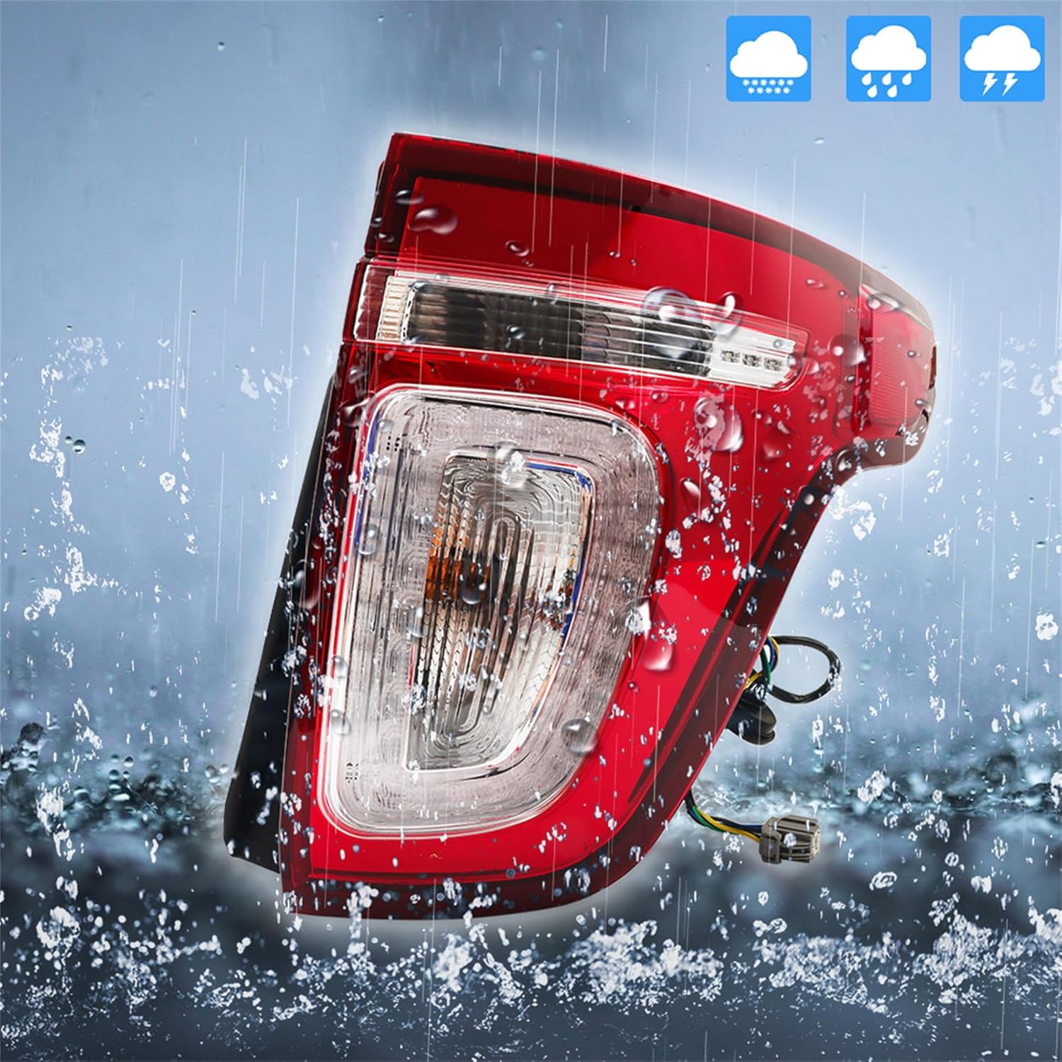 Rear Passenger Side Tail Light Assembly Replacement for Explorer 2011 2012 2013 2014 2015 Right Side Tail Light Assembly Replacement for BB5Z13404C BB5Z13404D BB5Z13404CCP