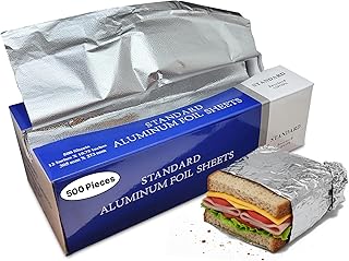 Pre-Cut Aluminum Foil Sheets, Foil Pop Up Sheets Aluminum Foil 12