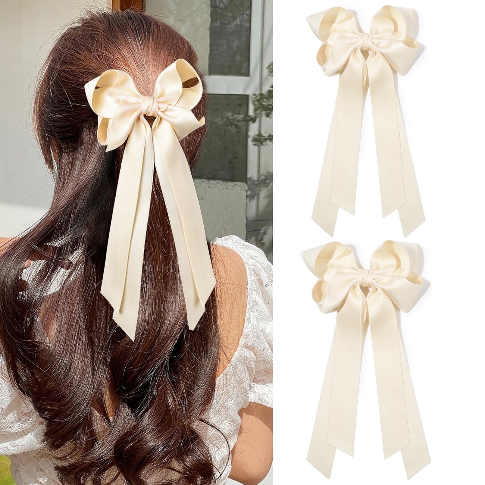Amazon.com : Aileam Hair Clip, 2PCS Hair Bows for Women Hair 