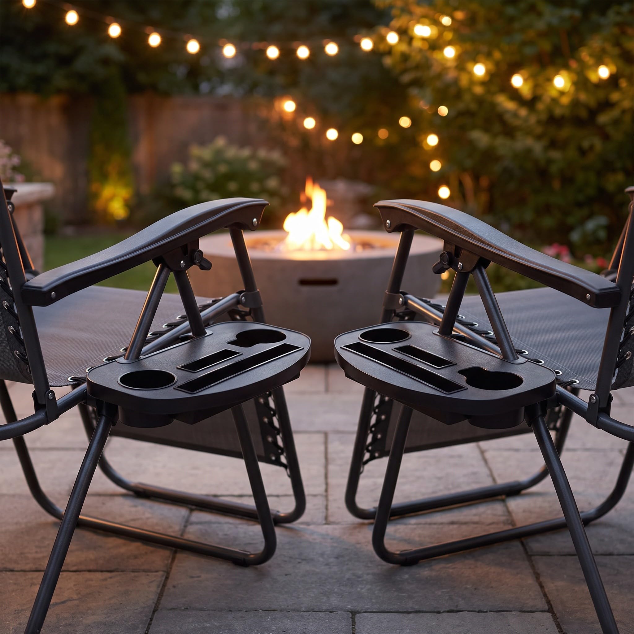 Zerodeko 2 Soportes para Bebidas y bandejas de Almacenamiento para sillones