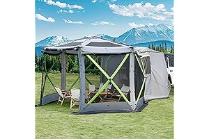 JOYTUTUS Pop-Up Canopy Gazebo for Car or Camping with Screen!