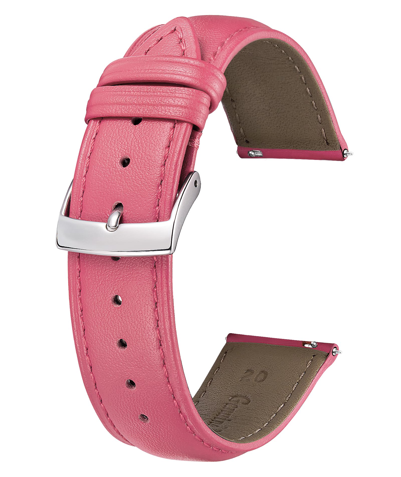 BINLUN Leather Watch Bands Quick Release Premium Calfskin Replacement Watch Strap Multicolors Watchbands for Men Women 12mm 14mm 16mm 18mm 19mm 20mm 21mm 22mm