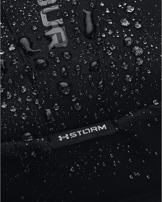 Under Armour Hustle Lite Backpack, (001) Black / Black / Pitch Gray, One Size Fits All