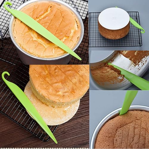 Miniatura 18 de Cuchillo para desmoldear tartas, cuchillo de desmoldeo, herramientas de plástico, raspador de pasteles, mantequilla y crema, esparcidor, utensilios